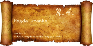 Magda Aranka névjegykártya