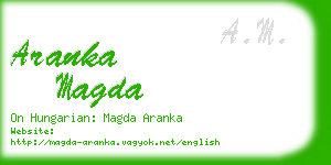 aranka magda business card